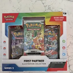 POKEMON TCG | First Partner Illustration Collection Series 3 Box 3 Promo Cards - Image 1