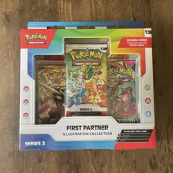 Pokemon First Partner Illustration Collection Series 3 Booster Box New Sealed - Image 1