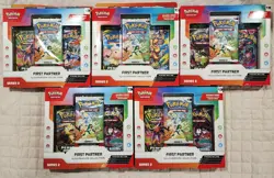 Lot of 5 Pokemon TCG First Partner Illustration Collection Series 2 New Sealed - Image 1
