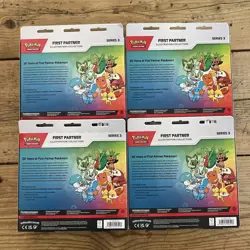 4 x Pokemon TCG First Partner Illustration Collection Series 3 NEW SEALED ✅ - Image 2