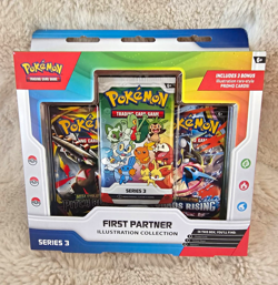 Pokemon TCG First Partner Illustration Collection Series 3 Promo Box Age 6+ - Image 1