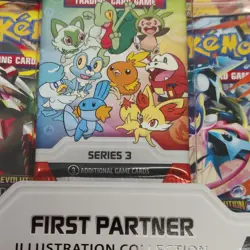 Pokemon TCG First Partner Illustration Collection Series 3 Promo Box Age 6+ - Image 3