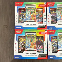 4X POKEMON TCG First Partner Illustration Collection Series 3 Promo, 3 Packs - Image 2