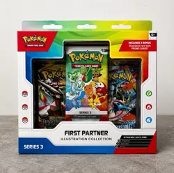 Pokemon TCG First Partner Illustration Collection Series 3 Box 3 Foil Promo - Image 1
