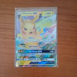 Pokemon TCG: Pikachu GX #SM232 Special Collection Full Art Black Star Promo - Image 1