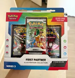 Pokemon TCG First Partner Illustration Collection Series 3 Box 9 Cards - Image 1