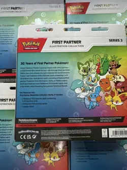 Pokemon TCG First Partner Illustration Collection Series 3 Box, 3 Promo Cards - Image 3
