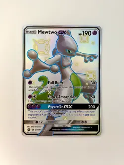 Mewtwo GX SV59/SV94 Hidden Fates Shiny Vault Holo Near Mint Pokemon Card NM - Image 1