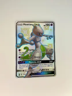 Mewtwo GX SV59/SV94 Hidden Fates Shiny Vault Holo Near Mint Pokemon Card NM - Image 2