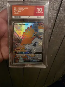 Pokemon TCG - Ho-Oh GX SV50/SV94 - Hidden Fates - Full Art - Graded - ACE 10 - Image 1