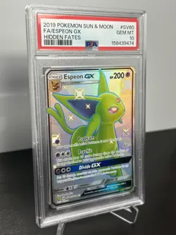 Pokemon TCG Espeon GX SV60/SV94 - Hidden Fates Shiny Vault PSA 10 GEM MINT - Image 2