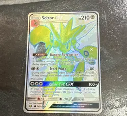 Pokemon TCG Scizor GX SV72/SV94 Hidden Fates Shiny Vault English - Image 2