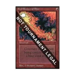 WOTC MtG Collector's Ed Red Elemental Blast (CE) (C) EX - Image 1