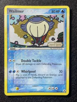 Wailmer 69/92 Reverse Holo Stamped - Legend Maker - Pokemon 2006 - NM - Image 1