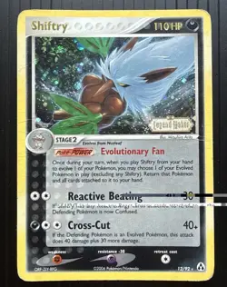 Pokemon TCG Shiftry EX Legend Maker 12/92 Reverse Holo Stamped Rare 2006 HP - Image 1