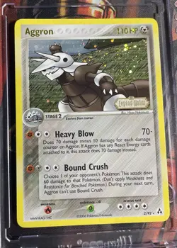2006 Pokemon EX Legend Maker Aggron 2/92 Reverse Holo Foil Stamped - NM / MINT - Image 2