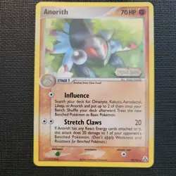 Anorith 29/92 Reverse Holo Pokemon Card EX Legend Maker 2006 Stamped LP+ - Image 1