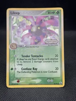Lileep 56/92 Reverse Holo Pokemon Card EX Legend Maker 2006 - Image 2