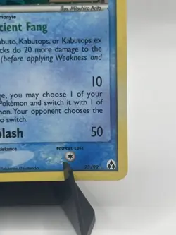 Pokemon Omastar 23/92 Legend Maker Reverse Holo Rare 100 HP English HOLO BLEED - Image 5