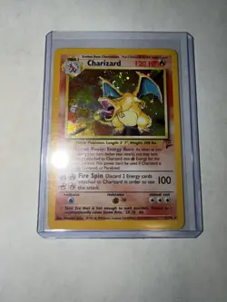 Pokemon TCG Charizard Base Set 2 Holo Unlimited Rare Card 4/130 *SWIRL* - Image 2