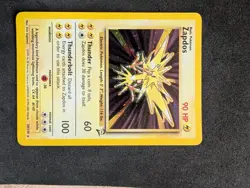 Pokemon TCG Zapdos Base Set 2 Holo Unlimited Rare Card 20/130 NM-M - Image 1