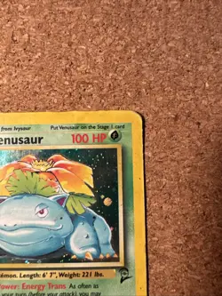 Pokemon TCG Venusaur Base Set 2 Holo Card 18/130 MP WOTC Vintage Rare - Image 3