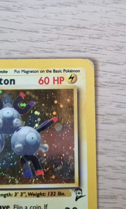 Magneton 9/130 Holo Rare Base Set 2 Pokemon WOTC 2000 - Damaged/HP - Image 5