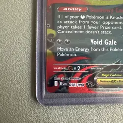Pokemon Card Mega Gengar EX 56/94 | Phantasmal Flames Double Rare Holo NM/M - Image 2