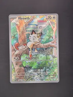 Pokemon TCG Meowth 106/094 Phantasmal Flames IR NM - Image 1