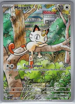 Meowth 106/094 ME02: Phantasmal Flames - Pokemon Card - NM - Image 1