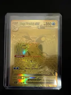 Mega Greninja ex #122/86 Secret Rare GOLD NM POKEMON TCG - Image 3