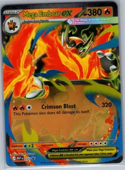 Mega Emboar ex MEP 035 ME: Mega Evolution Promo - Pokemon Card - NM - Image 1