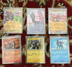 Pokemon TCG 6-Card Lot Aurorus IR, Mega Zygarde EX, Koraidon ex, more - Image 1