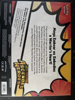 Pokemon TCG Mega Evolution Ascended Hero’s Mega Emboar Ex Box - Image 2