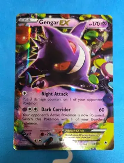 Pokemon Gengar EX Holo Ultra Rare TCG Card 34/119 LP/MP - Image 1