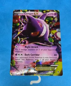 Pokemon Gengar EX Holo Ultra Rare TCG Card 34/119 LP/MP - Image 2