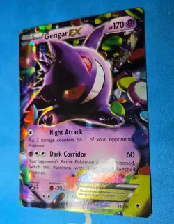 Pokemon Gengar EX Holo Ultra Rare TCG Card 34/119 LP/MP - Image 4