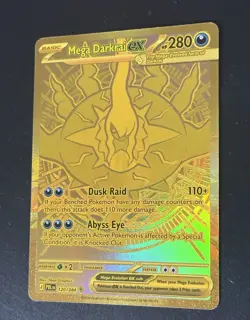 Mega Darkrai EX 120/084 Hyper Rare Gold Full Art Holo Pokemon TCG English NM - Image 2