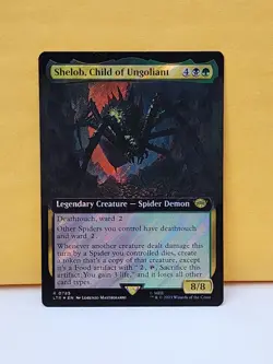 1x EXTENDED SURGE FOIL Shelob, Child of Ungoliant, NM, LTR, Magic Gathering, MtG - Image 1