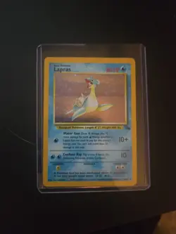 Lapras - 10/62 - Pokemon Card Fossil Unlimited Holo Rare Card WOTC 1999 - Image 1