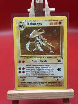 Pokemon TCG Kabutops 9/62 Fossil Holo Rare (LP) - Image 1