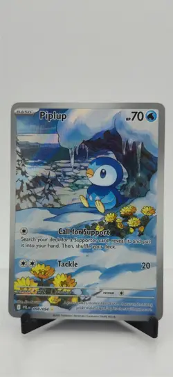 Pokemon TCG Piplup 098/094 Me02: Phantasmal Flames Holo Illus Rare 70 HP - Image 1