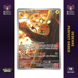 Pokemon Dedenne 093/088 Perfect Order Illustration Rare Holo EN M/NM - Image 1