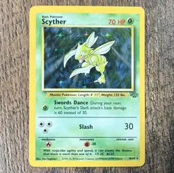 Scyther 10/64 Jungle Holo Rare English Unlimited Basic 70 HP Pokemon TCG - Image 1