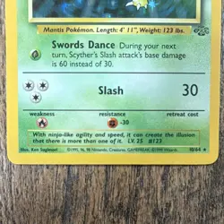 Scyther 10/64 Jungle Holo Rare English Unlimited Basic 70 HP Pokemon TCG - Image 3
