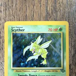 Scyther 10/64 Jungle Holo Rare English Unlimited Basic 70 HP Pokemon TCG - Image 4