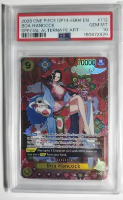 Boa Hancock SP Alt Art OP14-112 PSA 10 – One Piece Azure Sea's Seven - Image 1