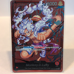 Bandai One Piece Monkey D. Luffy ST21-001 Starter Deck Ex Gear 5 Alt Art Foil - Image 1
