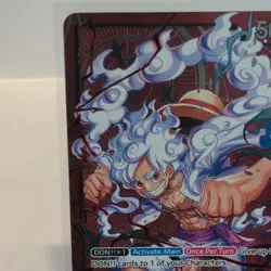 Bandai One Piece Monkey D. Luffy ST21-001 Starter Deck Ex Gear 5 Alt Art Foil - Image 2