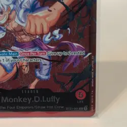 Bandai One Piece Monkey D. Luffy ST21-001 Starter Deck Ex Gear 5 Alt Art Foil - Image 5